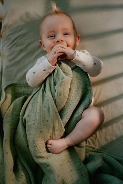 Little Dutch Apaszko-bandanka muślinowa - zestaw 2 szt. Pure Sage