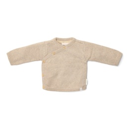 Little Dutch Kardigan kopertowy Soft Beige Melee