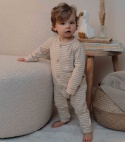 Little Dutch Piżamka jednoczęściowa Natural Stripes - 62/68