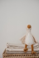 Little Dutch Body kopertowe z długim rękawem Soft Beige Stripe