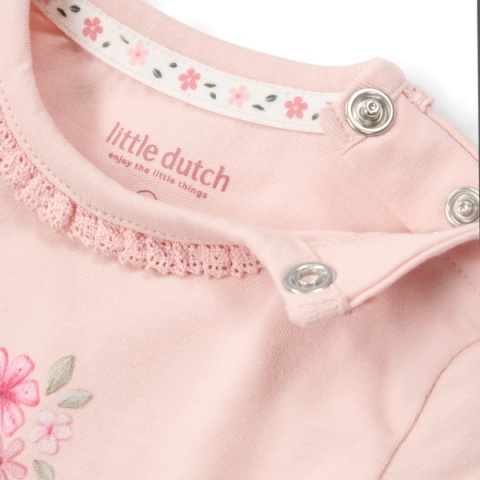 Little Dutch Body z krótkim rękawem Blossom 62 cm