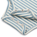 Little Dutch Body z krótkim rękawem Stone Blue stripe 56 cm