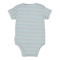 Little Dutch Body z krótkim rękawem Stone Blue stripe 56 cm