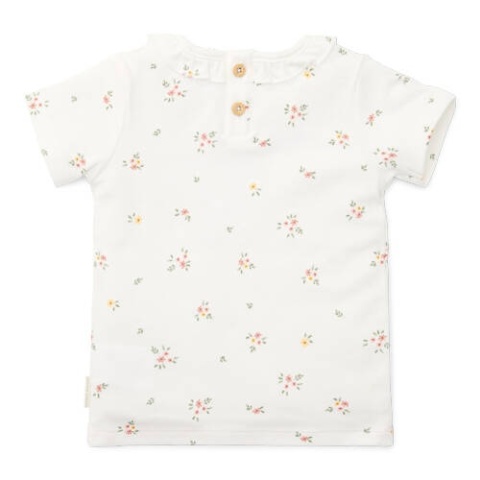 Little Dutch T-shirt z krótkim rękawem White Meadows - 74