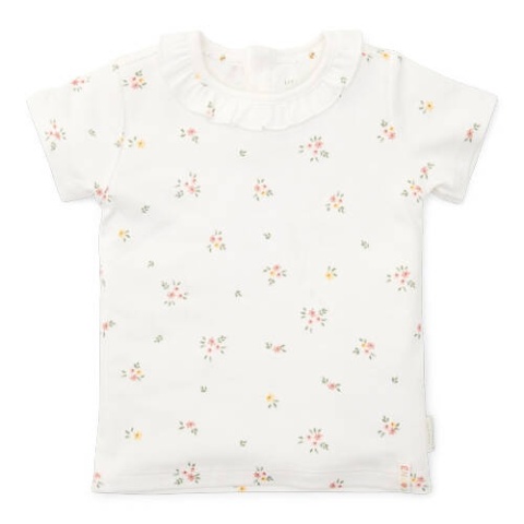 Little Dutch T-shirt z krótkim rękawem White Meadows - 74