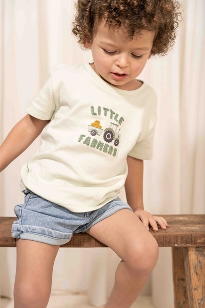 Little Dutch T-shirt z krótkim rękawem Farm Green - 74