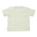 Little Dutch T-shirt frotte z krótkim rękawem Farm Green Stripes - 74