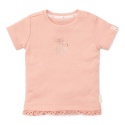 Little Dutch T-shirt z krótkim rękawem Flower Pink - 74