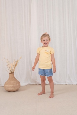 Little Dutch T-shirt z krótkim rękawem Honey Yellow - 74