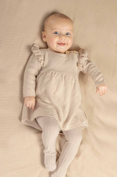 Little Dutch Rajstopy Sand - size 2 (62/74)