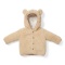 Little Dutch Zapinana bluza z kapturem Teddy - Baby Bunny Sand 92