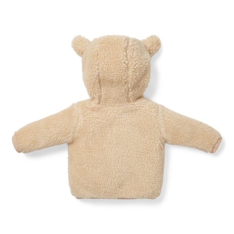 Little Dutch Zapinana bluza z kapturem Teddy - Baby Bunny Sand 92