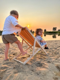 Zestaw Leżak plażowy dla dziecka i dorosłego BabyWood