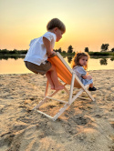 Zestaw Leżak plażowy dla dziecka i dorosłego BabyWood