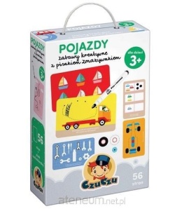 CzuCzu Pojazdy. Zabawy kreatywne z pisakiem 3+