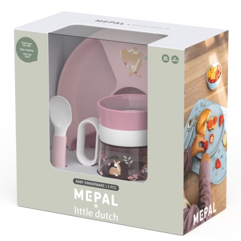 MEPAL Dziecięcy zestaw obiadowy 3-szt. Mio Fairy Garden