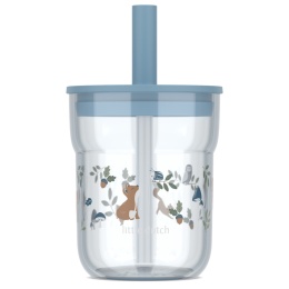 MEPAL Szklanka dziecięca ze słomką Mio 250ml Forest Friends