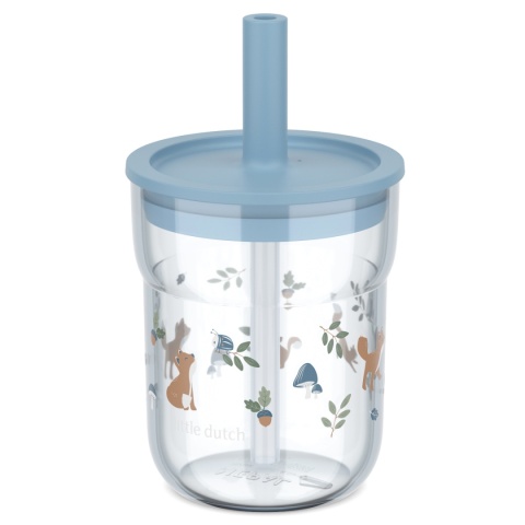 MEPAL Szklanka dziecięca ze słomką Mio 250ml Forest Friends