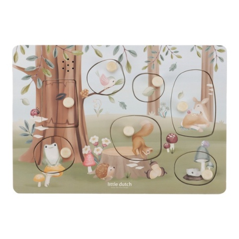 LITTLE DUTCH PUZZLE DŹWIĘKOWE FOREST FRIEND