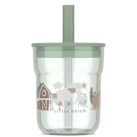MEPAL Szklanka dziecięca ze słomką Mio 250ml Little Farm