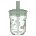 MEPAL Szklanka dziecięca ze słomką Mio 250ml Little Farm