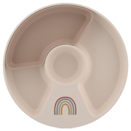 MEPAL Talerzyk dziecięcy dzielony Mio Sunshine & Rainbow