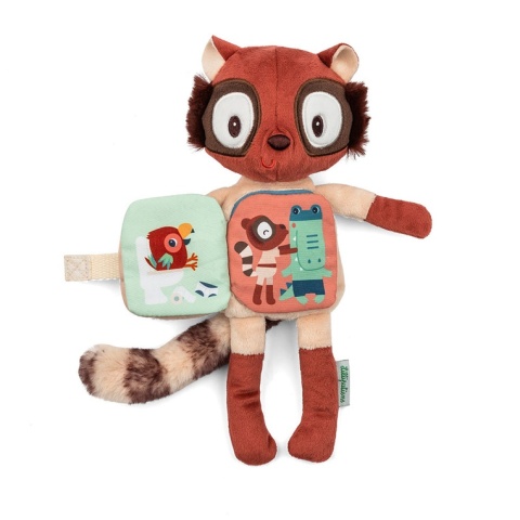 Lilliputiens Przytulanka z książeczką Lemur Elvis 6m+