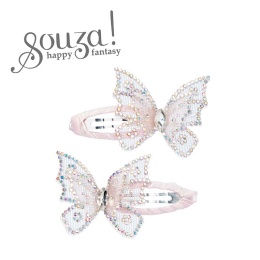 Souza! Spinki do włosów motylki z kryształkami Joy 2 szt.