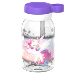 MEPAL Butelka ze słomką Campus 450 ml Unicorn Glow