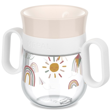 MEPAL Kubek dziecięcy treningowy do nauki picia Mio 200 ml Sunshine & Rainbow
