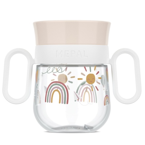 MEPAL Kubek dziecięcy treningowy do nauki picia Mio 200 ml Sunshine & Rainbow