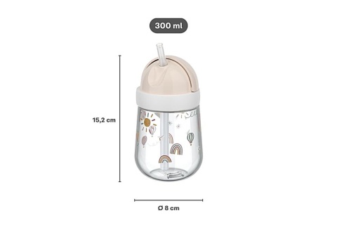 MEPAL Kubek dziecięcy ze słomką 300ml Mio Fairy Garden