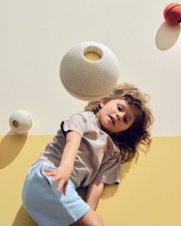 MODU - Foam Ball piłka piankowa, sand grey / honey yellow