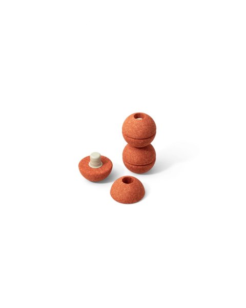 MODU - Foam Balls zestaw 3 piłek piankowych, burnt orange / dusty green