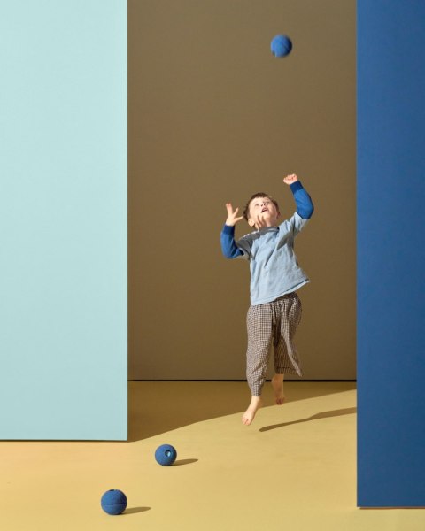 MODU - Foam Balls zestaw 3 piłek piankowych, deep blue / sky blue