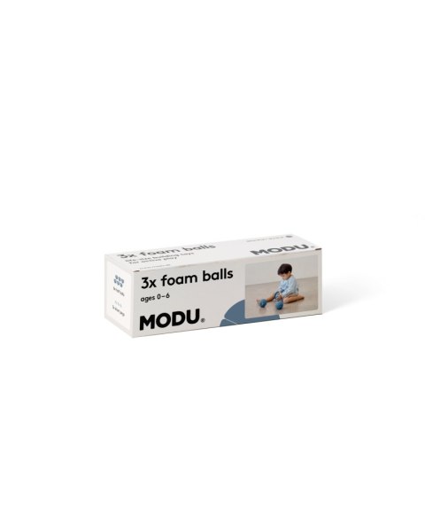 MODU - Foam Balls zestaw 3 piłek piankowych, deep blue / sky blue