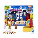 Crayola Figurki do malowania i mycia - zwierzątka 5 szt., flamastry zmywalne 8 szt., szczoteczka, wanna -Washimals Psi Patrol 3+