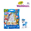 Crayola Figurki do malowania i mycia - zestaw zwierzątko 1szt., flamastry zmywalne 2 szt., szczoteczka Washimals Psi Patrol 3+