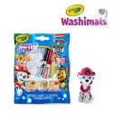 Crayola Figurki do malowania i mycia - zestaw zwierzątko 1szt., flamastry zmywalne 2 szt., szczoteczka Washimals Psi Patrol 3+
