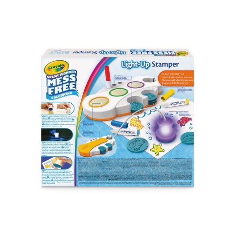 Crayola Podświetlane stemple dla dzieci niebrudzące Color Wonder Mess Free 3+