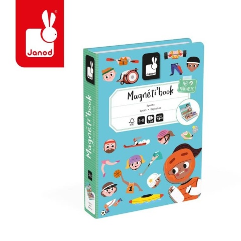 Janod Magnetyczna układanka Sport Magnetibook AKCJA DLA NIKOSIA