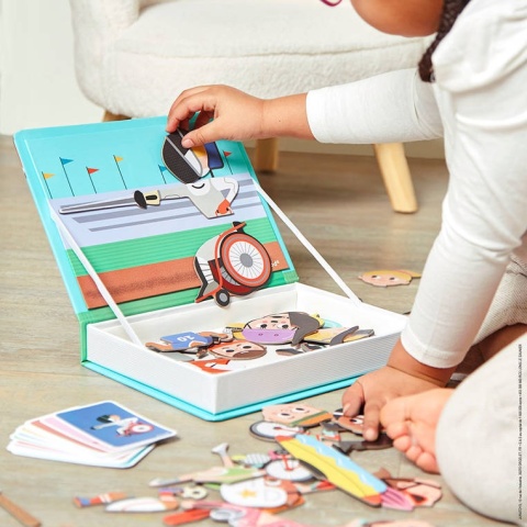 Janod Magnetyczna układanka Sport Magnetibook AKCJA DLA NIKOSIA