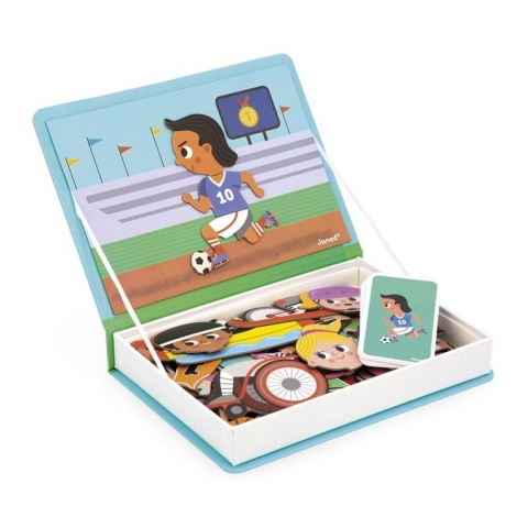 Janod Magnetyczna układanka Sport Magnetibook AKCJA DLA NIKOSIA