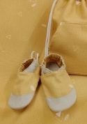 LIMITED EDITION kolekcja WIOSNA kapcie Barefoot PANAMA ŻÓŁTE SŁOŃCE PRO z kauczukową podeszwą