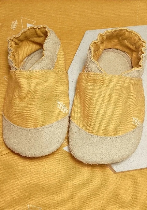 LIMITED EDITION kolekcja WIOSNA kapcie Barefoot PANAMA ŻÓŁTE SŁOŃCE PRO z kauczukową podeszwą