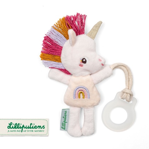 Produkt bez Lilliputiens Zawieszka do smoczka świecąca w ciemności Nocny mini przyjaciel Jednorożec Lena 0 m+