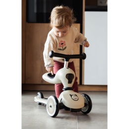 SCOOTANDRIDE Highwaykick 1 Push and Go 2w1 Jeździk i hulajnoga z rączką do prowadzenia 1-5 lat Miffy Ash