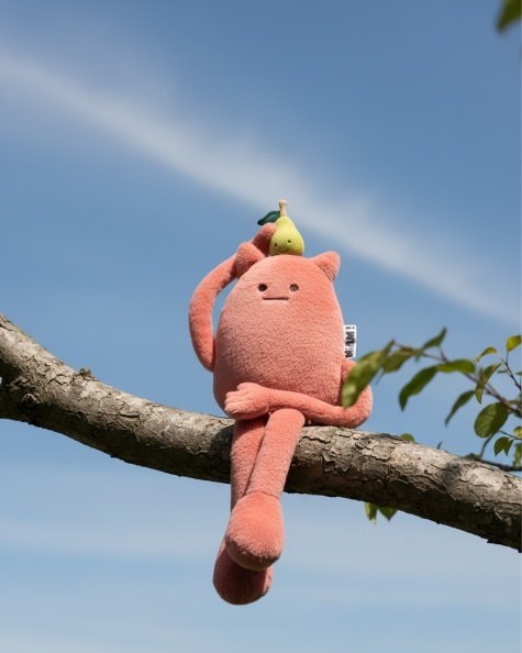 DOUDOU - MIAM! Britney Pear, 60 cm, różowa gruszka