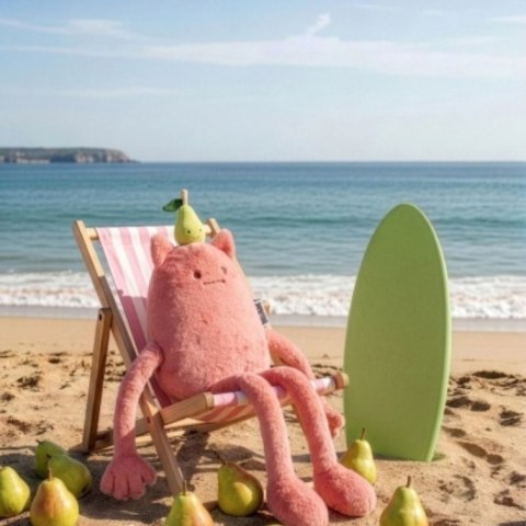 DOUDOU - MIAM! Britney Pear, 60 cm, różowa gruszka