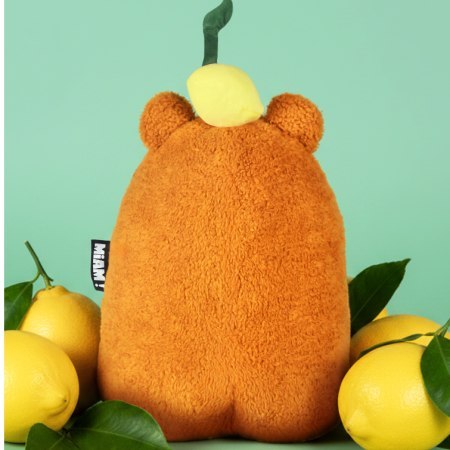 DOUDOU - MIAM! John Lemon, 40 cm, pomarańczowa cytryna